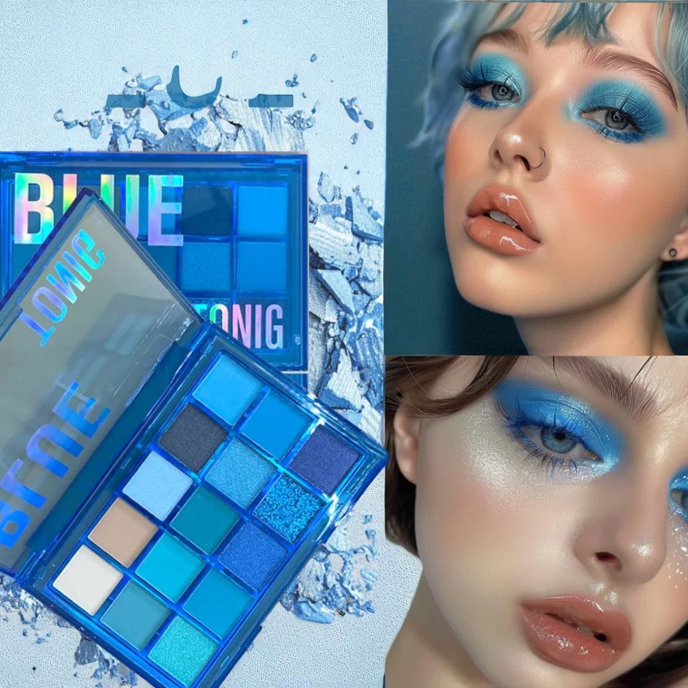 Palette Yeux - ShadeSpectrum15™ - Tons Bleus