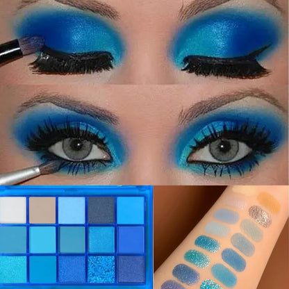 Palette Yeux - ShadeSpectrum15™ - Tons Bleus